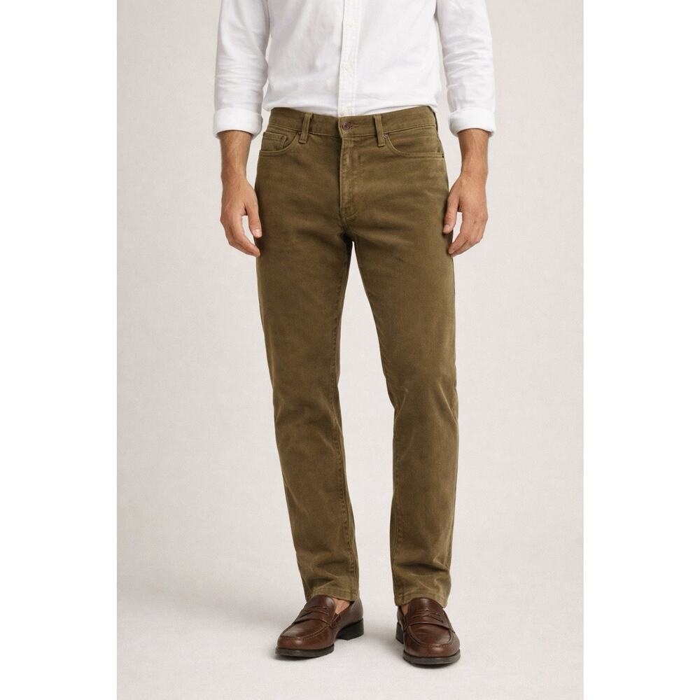 Polo Ralph Lauren Mens Sportsman Pants 36x32 Brown Brushed Cotton VTG